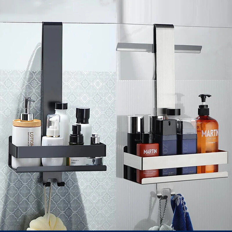 Bathroom Shelves Steel Movable No Drill Organizer Shower Support Storage Holders