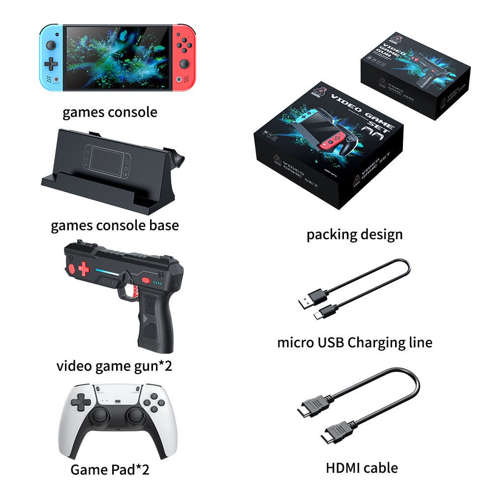 M20PRO HD 7-inch IPS Screen Handheld Portable Game Console Retro Arcade