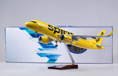 1:80 47CM Spirit AIRBUS A320neo Airplane Landing Gear Resin Aircraft Model