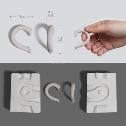 Pottery Tools Ceramic Mold Grouting Plaster DIY Teapot Water Cups Handle Molding