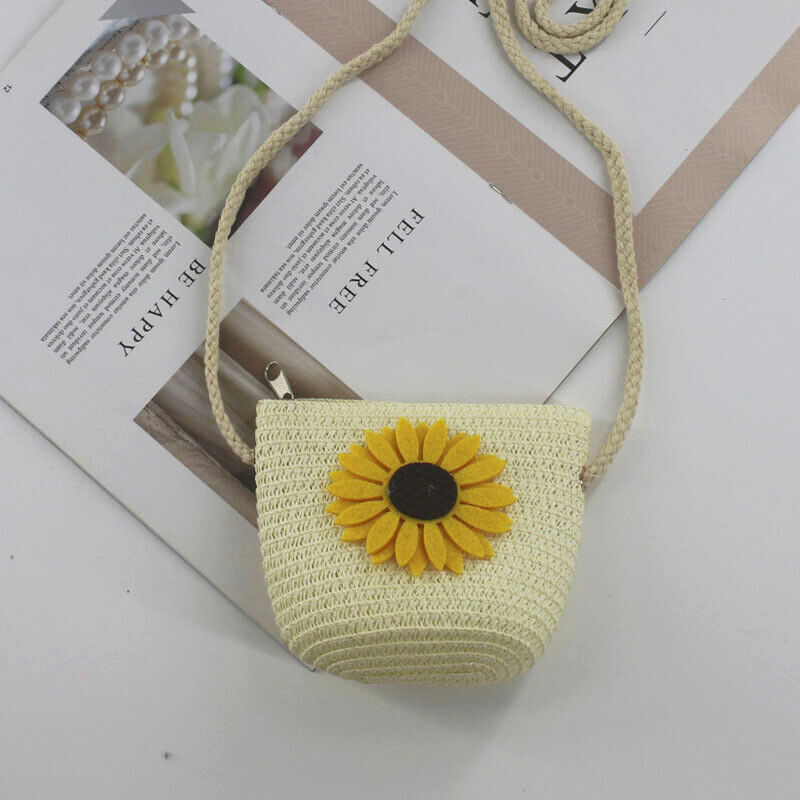 Bag Girl New Kid's Cartoon Bag Mini Cute Crossbody Bag Change Flower Beach Bag