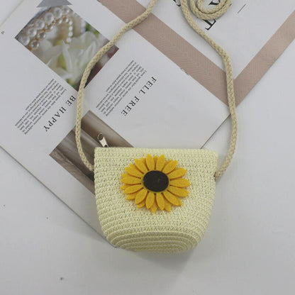 Bag Girl New Kid's Cartoon Bag Mini Cute Crossbody Bag Change Flower Beach Bag