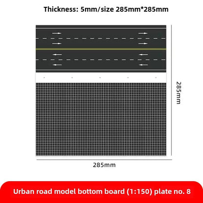 1/150 Building Model City Road Building DIY Scene Display Model Gifts