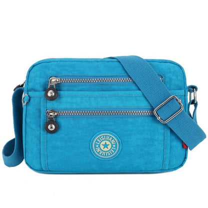 Waterproof Nylon Messenger Bag Small Shoulder Purse Crossbody Handbags 25*9*17CM
