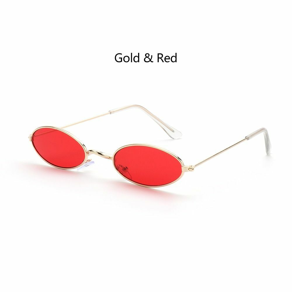 Oval Sunglasses 1pc Design Retro Small Vintage Shades Anti-blue Light Eyeglasses
