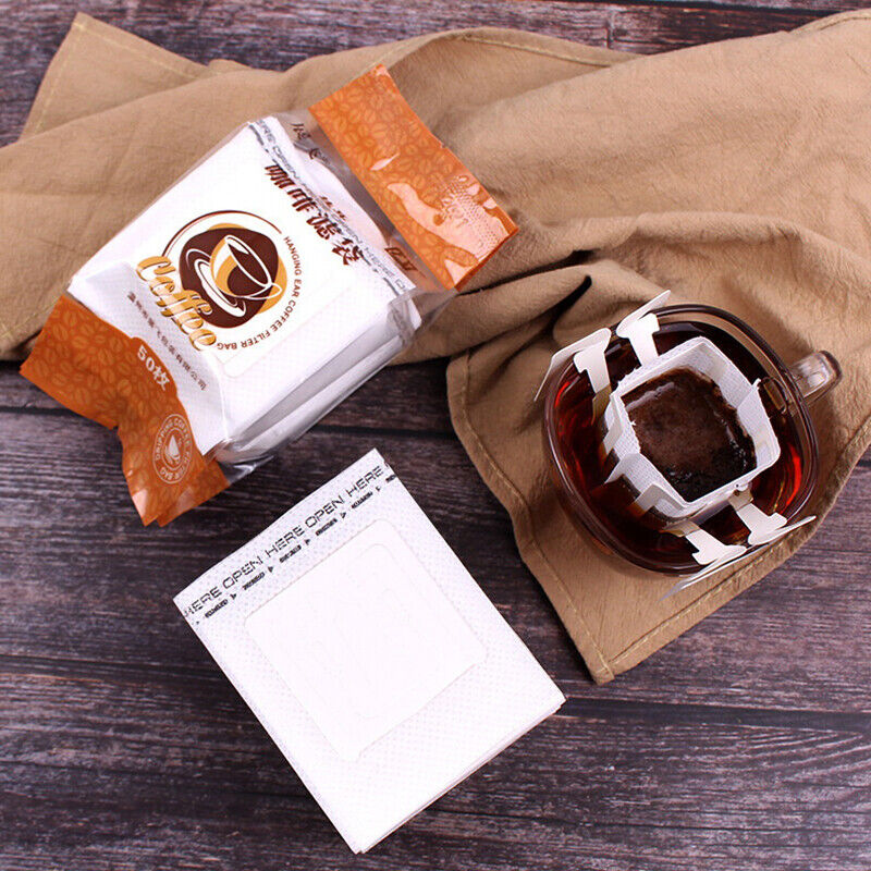 Portable Coffee Hanging Ear Drip Filter Paper Bag Disposable Single Serve C-ca