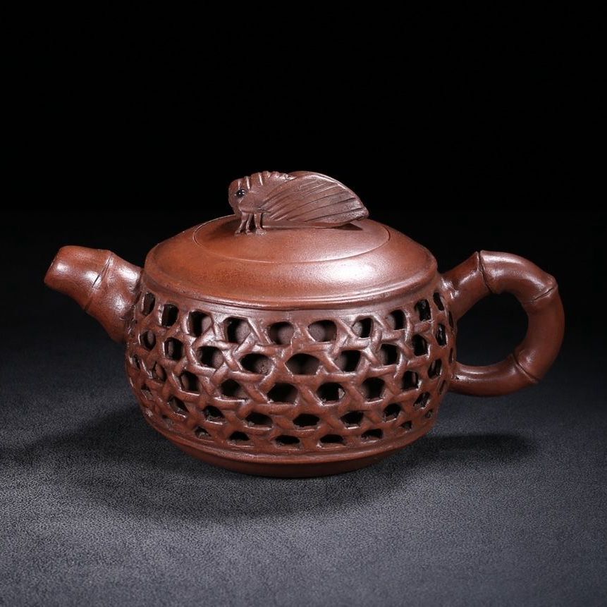 Chinese Yixing Purple Clay Teapot Tea Set Pot Zisha Ceramic Cute Decor Figurine