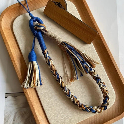 Tibetan Handmade Cotton Tassel Lanyard 4pcs Phone Bag Wrist Strap