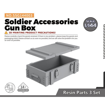SSMODEL SSG144003 1/144 Scene Model Soldier Accessories Gun Box