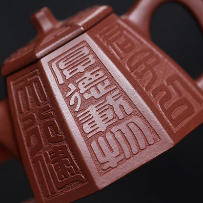Traditional Craft Real Yixing Zisha Purple Grit Tea Pot Marked Handmade Pot New