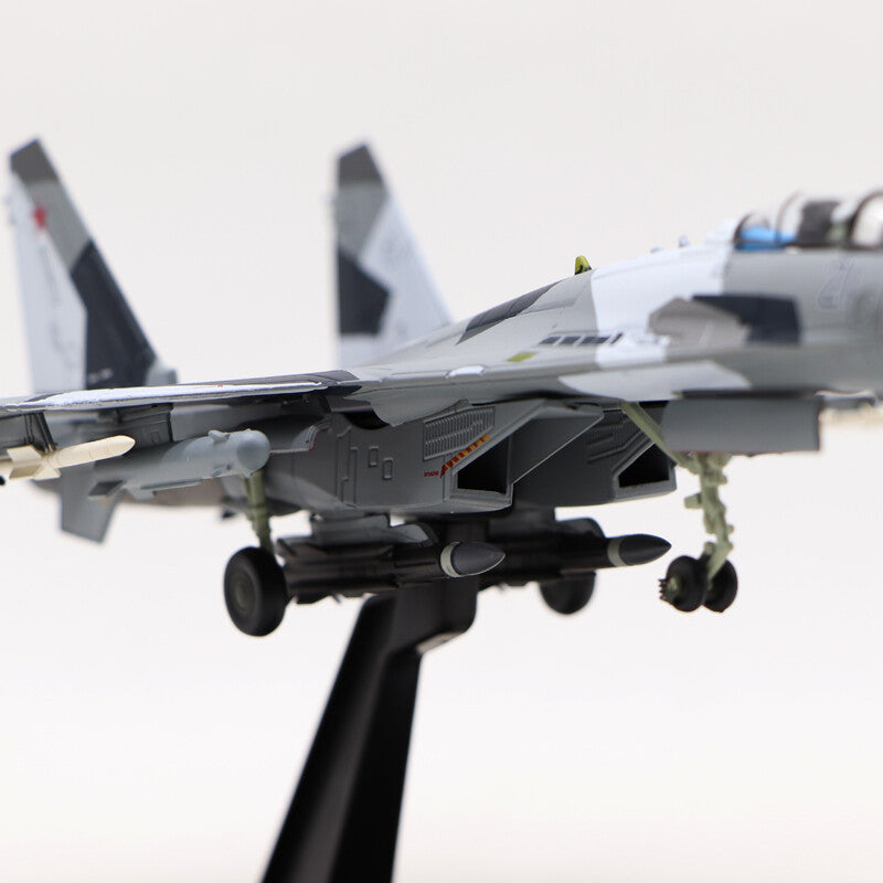 1/100 Russian Su-35 Super Flanker Fighter SU-35 alloy military aircraft model 21