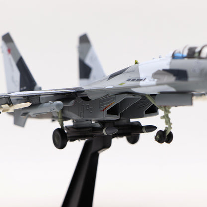 1/100 Russian Su-35 Super Flanker Fighter SU-35 alloy military aircraft model 21