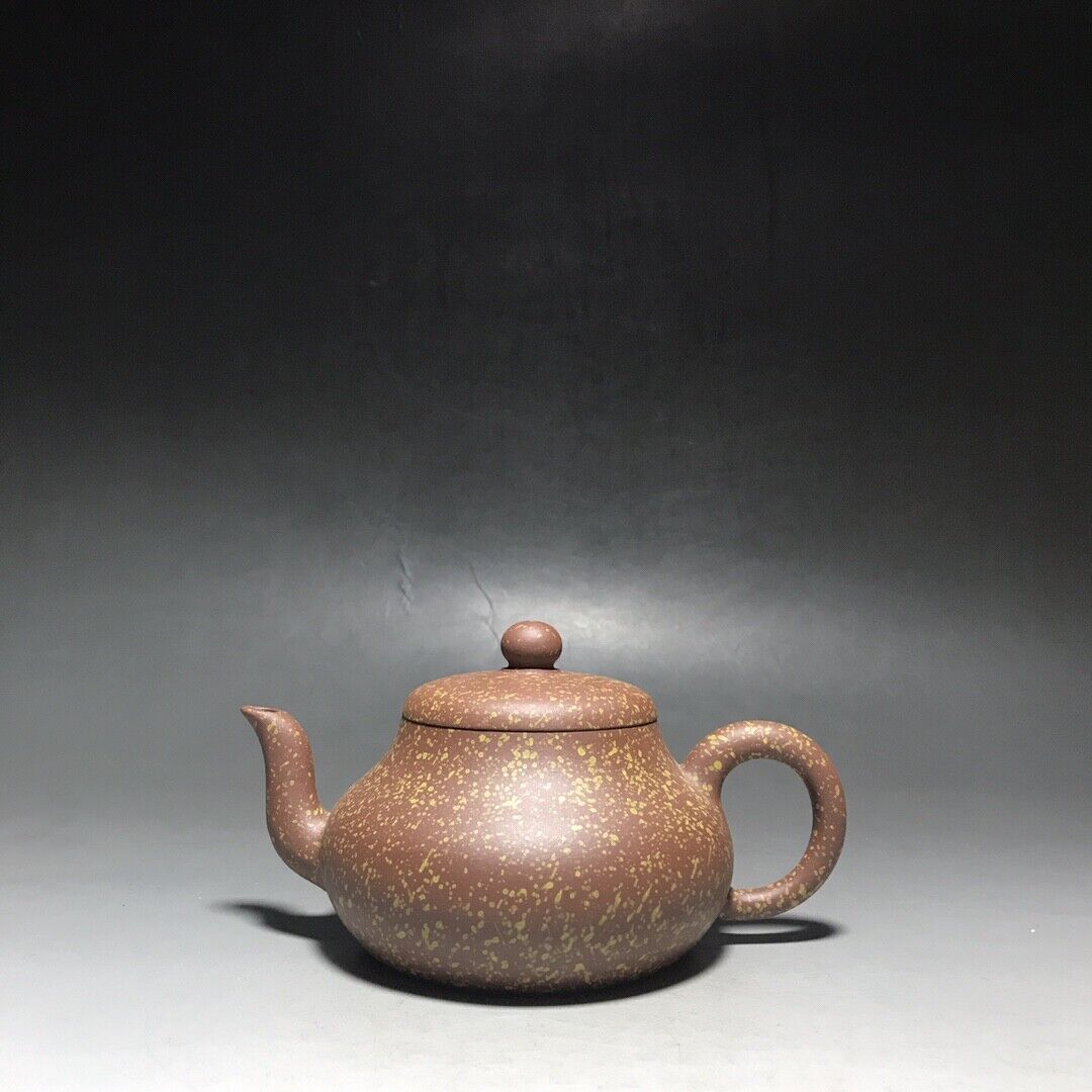 vintage chinese yixing purple clay teapot zisha ceremony carving Collectible art