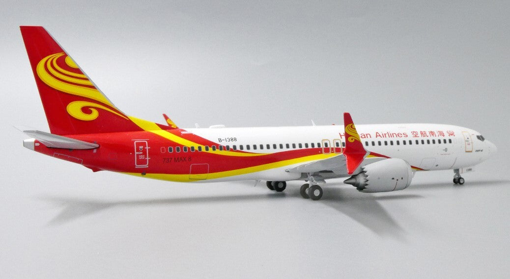 1:200 JC Wings Hainan Airlines B737 Max8 Passenger Plane Diecast Aircraft Model