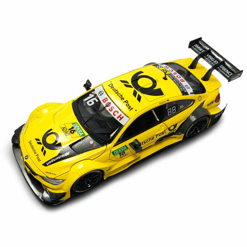 1/24 BMW M4 DTM Model Car Diecast Toy Vehicle Toys for Boys Kids Gifts Yellow