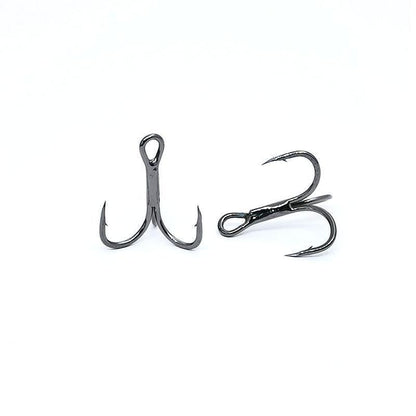 5 Hooks for Each Pack Black Nickle fishing Blade Forged Treble Hooks