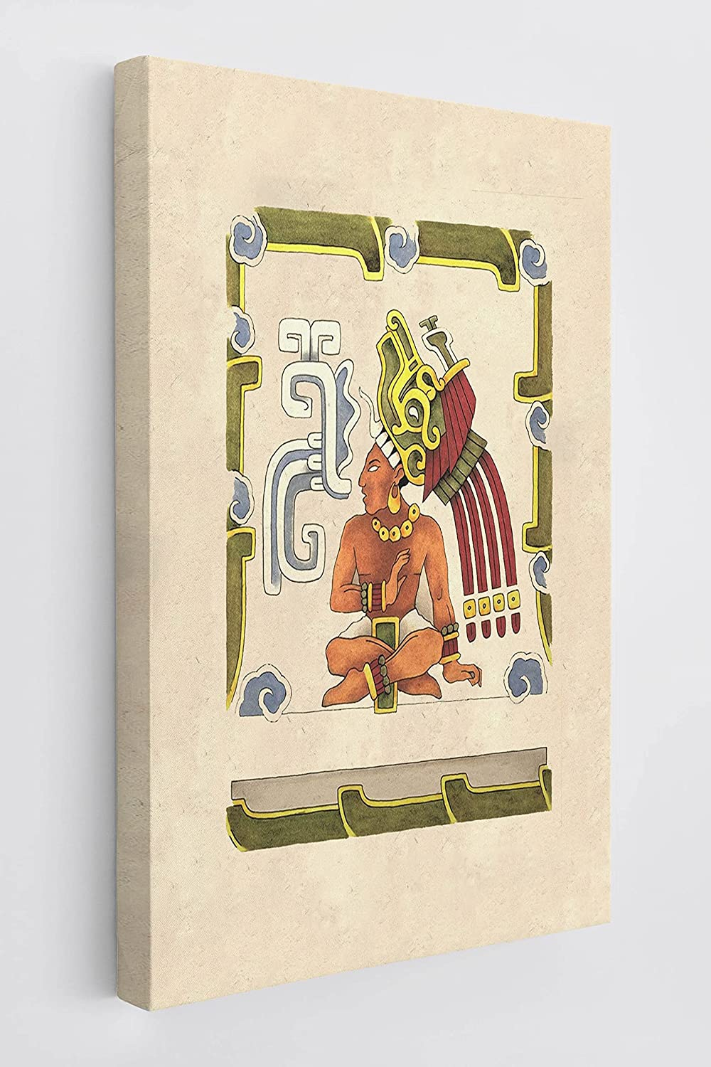 Maya Aztec Mythology Wall Art Canvas Farmhouse Home Office Decoration Gift 11x14