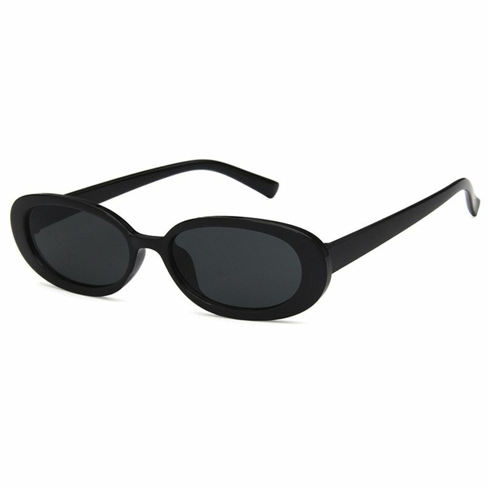 Oval Sunglasses 1pc Design Retro Small Vintage Shades Anti-blue Light Eyeglasses