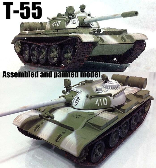 USSR army T-55 Russian tank 1:72 finished Easy Model