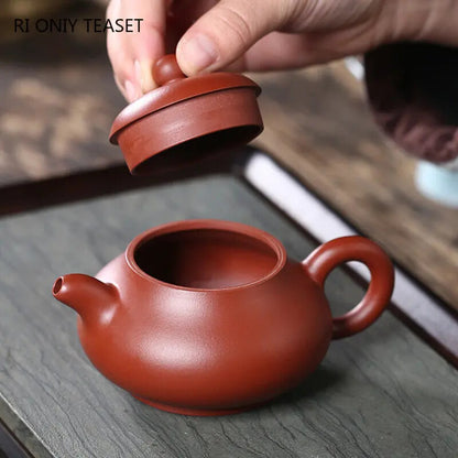150ml Chinese Yixing Purple Clay Teapots Raw Ore Dahongpao Handmade Tea Pot