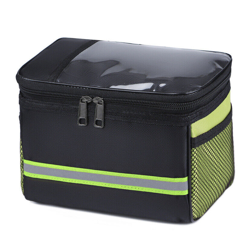 Bicycle Handlebar Basket Bag Waterproof Bike Reflective Front Pannier Tube Bag