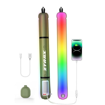 Camping Solar Inflatable Light Folding Waterproof Magnetic Solar Camping Light