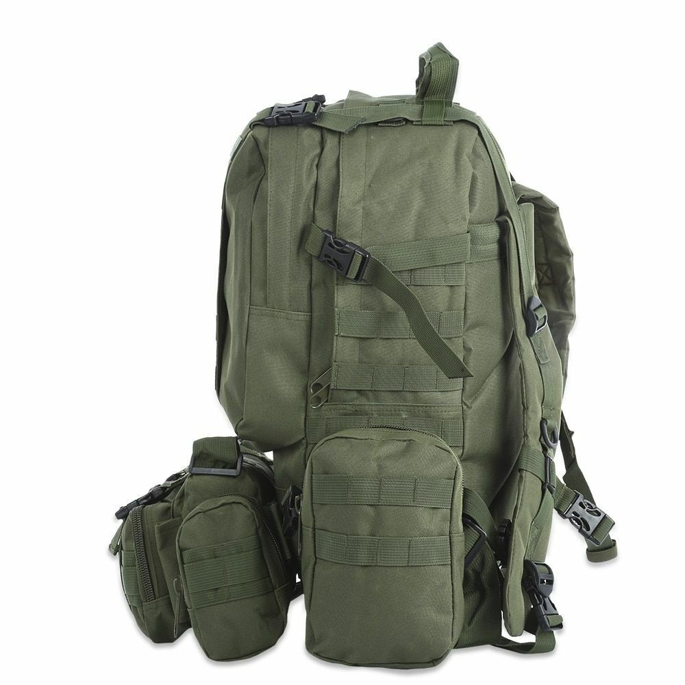 50L Outdoor Backpack Military Rucksack Bag Waterproof Camping Hiking Travelling