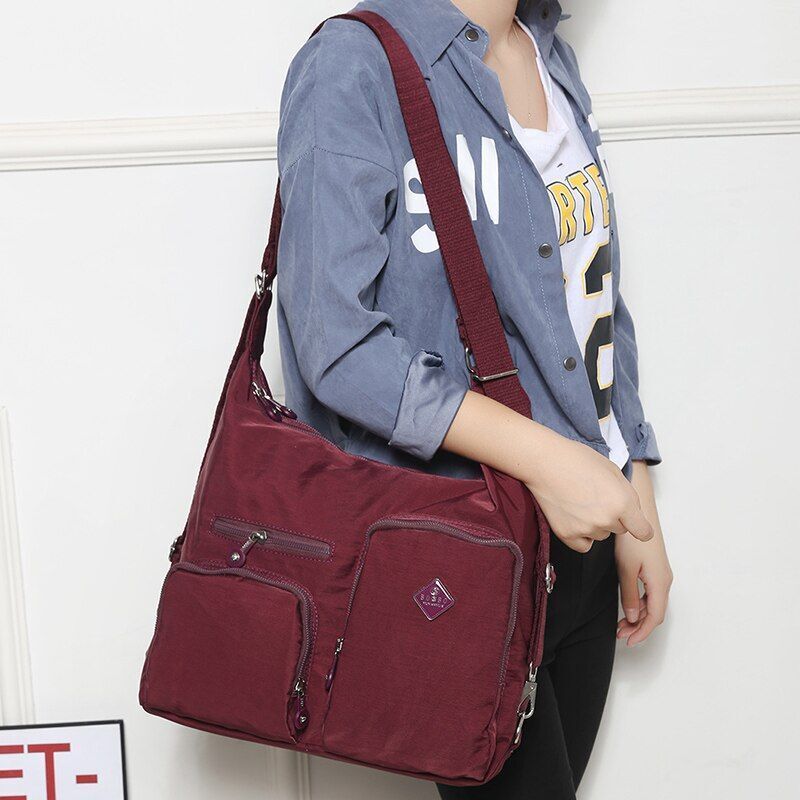 Nylon Shoulder Bag Handbag Fashion Tote Messenger Crossbody Polyester Purse 1 PC