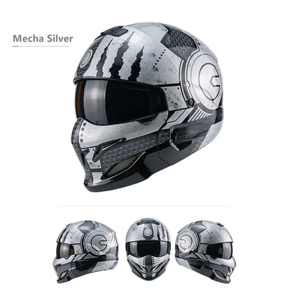 Open Face Full Face Helmet Motorcycle Helmet for Street Bike Cruiser Scooter DOT