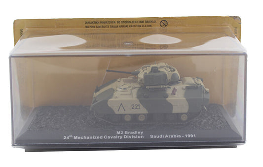 IXO M2 Bradley 24th Mechanlzed Cavalry Saudi Arabia 1991 1/72 DIECAST MODEL TANK