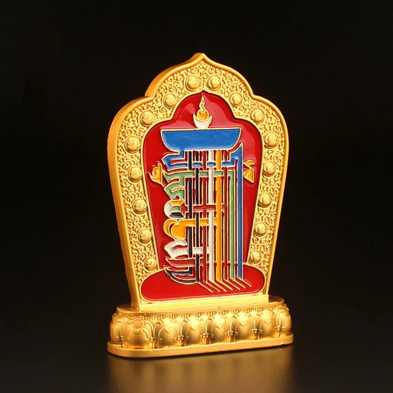 20cm Esoteric Double Face Buddhist Man-bcu Nine Palaces and Eight Diagrams Craft
