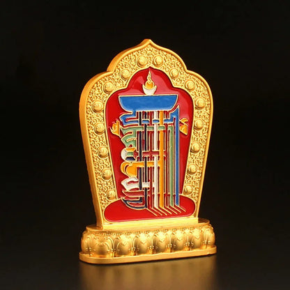 20cm Esoteric Double Face Buddhist Man-bcu Nine Palaces and Eight Diagrams Craft