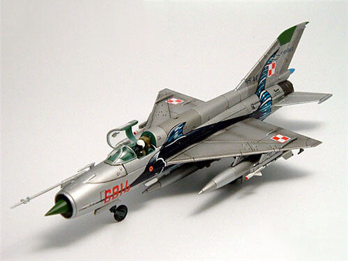 HM Mikoyan-Gurevich MiG-21MF Fishbed Polish 1/72 DIECAST Plane Pre-builded Model