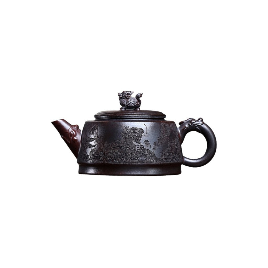 Original Ore Real Yixing Zisha Clay Tea Pot Hand Carved Chinese Master Pot China