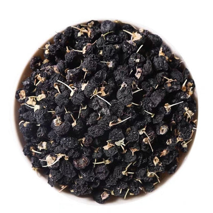 Natural Qinghai Black Jam Berry Dried Lychee Apricot Jujube Berry 250g -