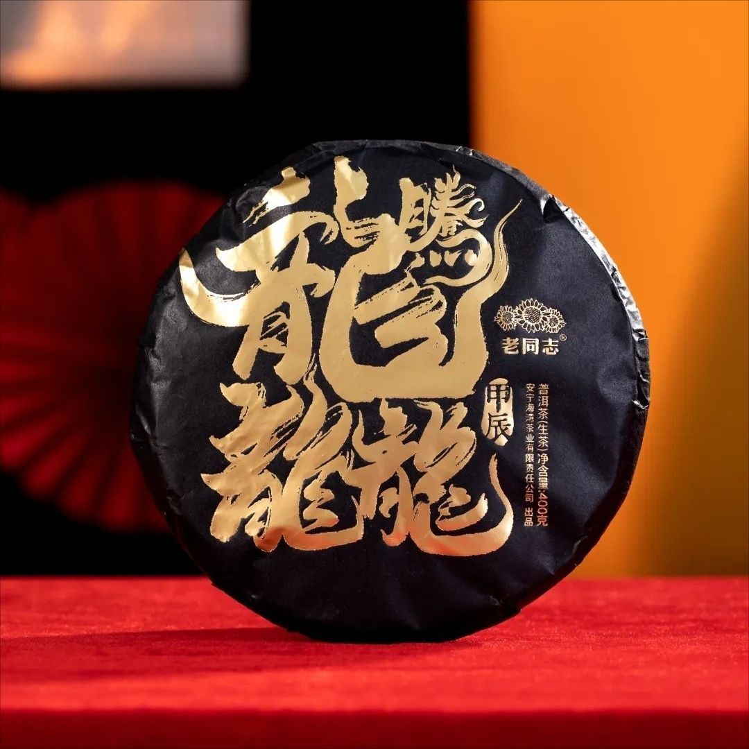 Haiwan 2024 Raw Puer tea "Dragon" Teng Da Raw Pu Er Cake 400g