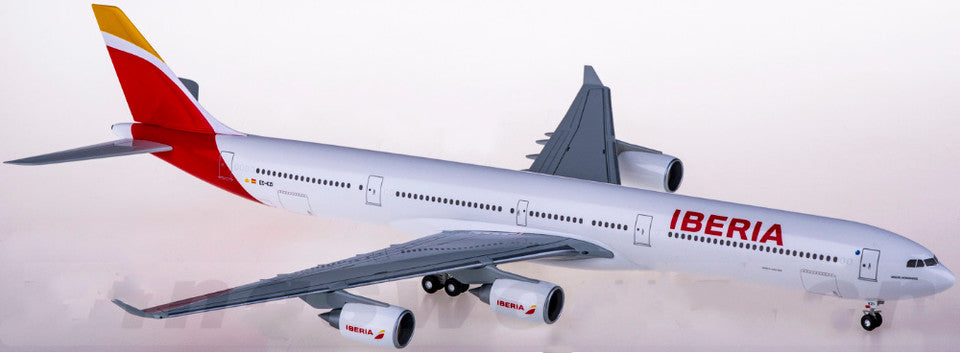 1:200 38CM Hogan IBERIA AIRBUS A340-600 Passenger Airplane ABS  Plastic Model