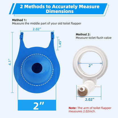 Universal 2-Inch Toilet Flappers Replacement Compatible with Gerber Toto Kohler