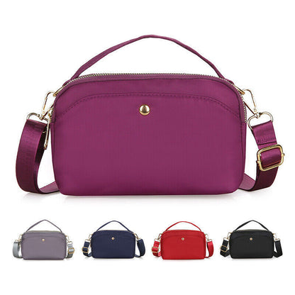Large Capacity Waterproof Zipper Handbags Crossbody Bags Nylon Shoulder Bag