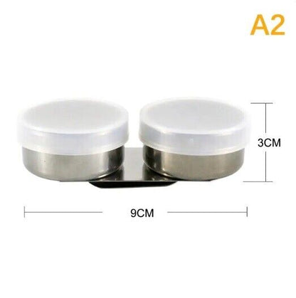 Painting Palettes Stainless Steel Oil Paint Pot Single Double Hole Drawing Tools