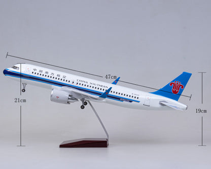 47CM 1:80 CHINA SOUTHERN AIRBUS A320neo Plane Landing Gear Resin Aircraft Model