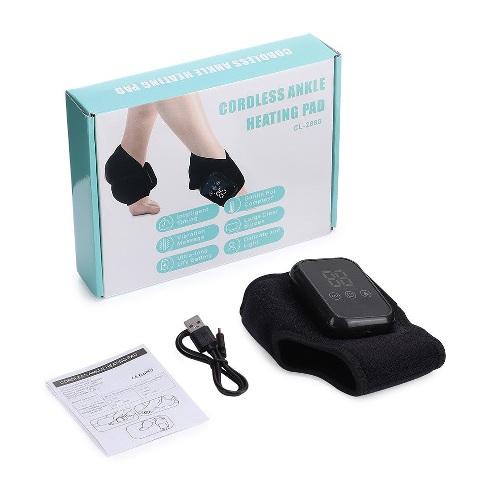 Electric Foot Ankle Massager Relieve Ankle Pain 3 Heat Levels, 3 Vibration Modes