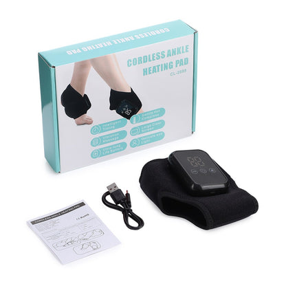 Electric Foot Ankle Massager Relieve Ankle Pain 3 Heat Levels, 3 Vibration Modes
