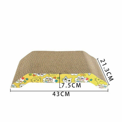 Corrugated Cat Scratch Toy Board Pad Grinding Nail Interactive Protect Furniture