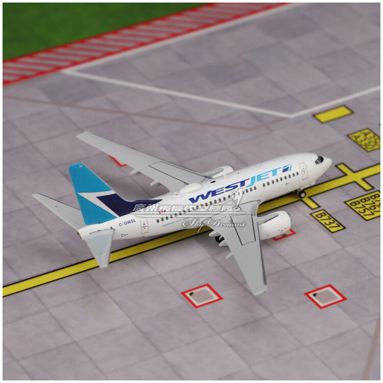 1:400 GeminiJets WESTJET BOEING B737-600 Airplane Diecast Plane Aircraft Model