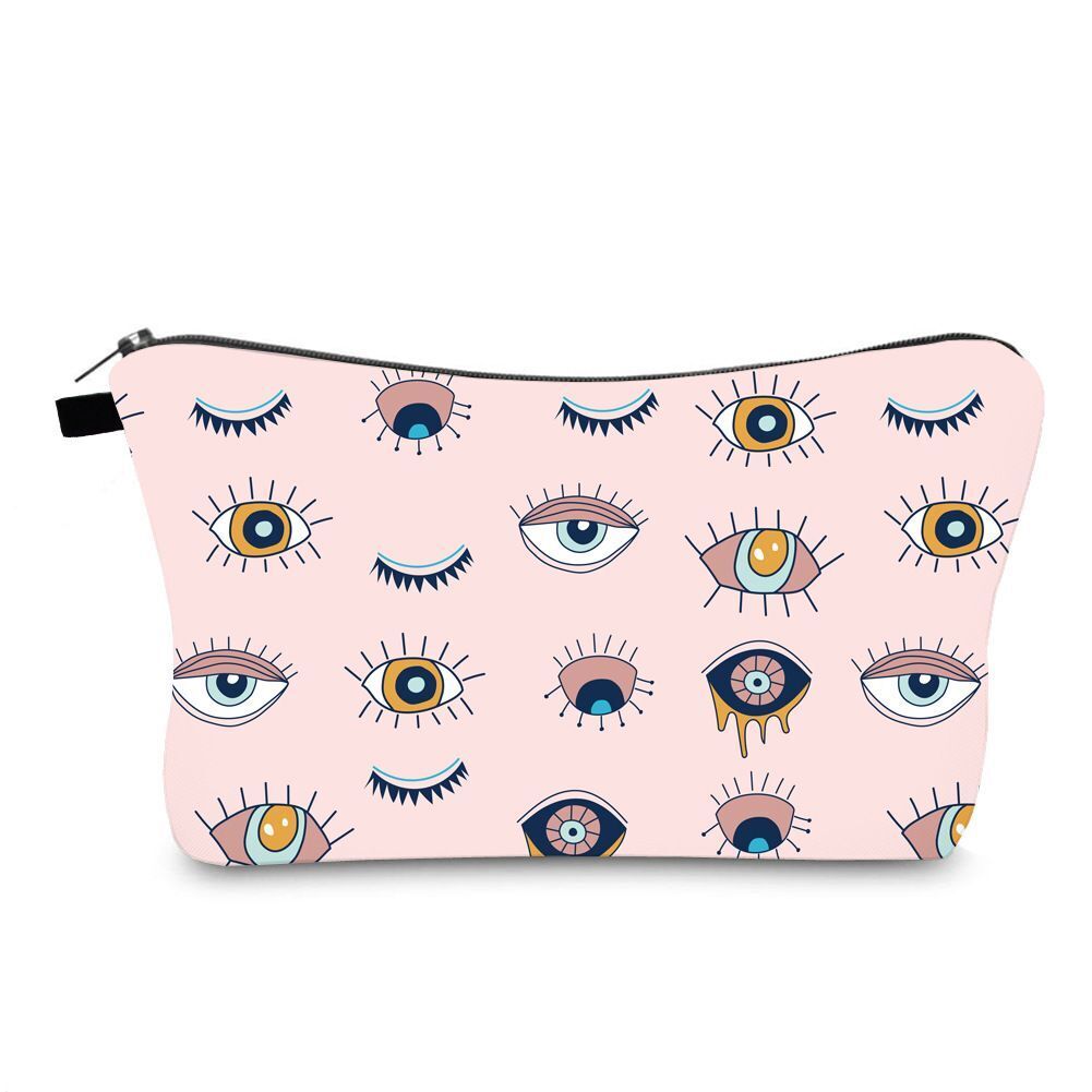 Cosmetic Bag Printed Traveling Storage Bags Clutch Washing Bag Makeup Organizer