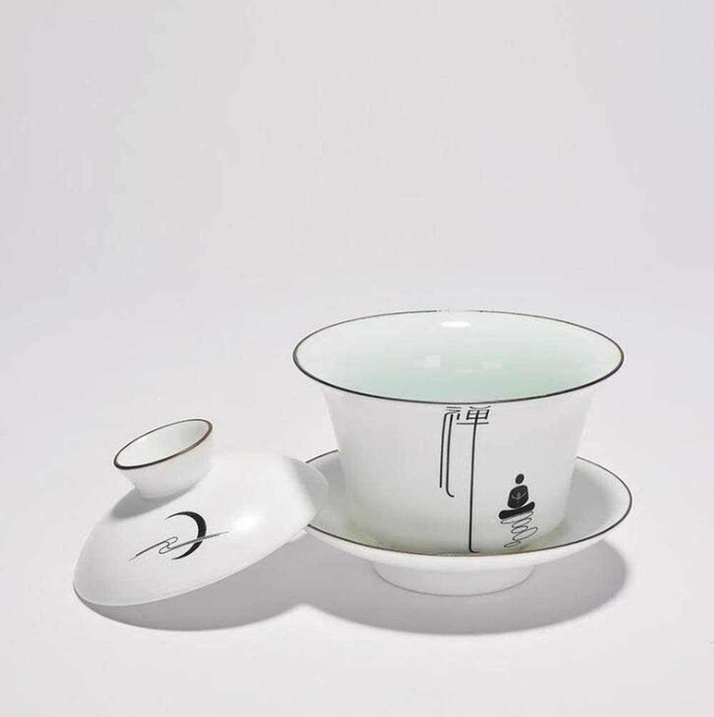 175Ml Ceramic Handpainted Tea Cup Gaiwan Zen Kung Fu Tea Set Tureen Bowl Decor