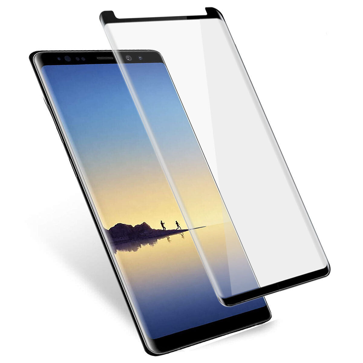 For Samsung Galaxy Note 9 Glossy Slim Privacy Tempered Glass Screen Protector - Thumbnail 2