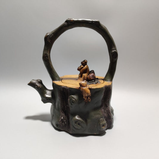 Chinese Yixing Purple Clay Teapot Tea Set Pot Zisha Ceramic Cute Decor Figurine