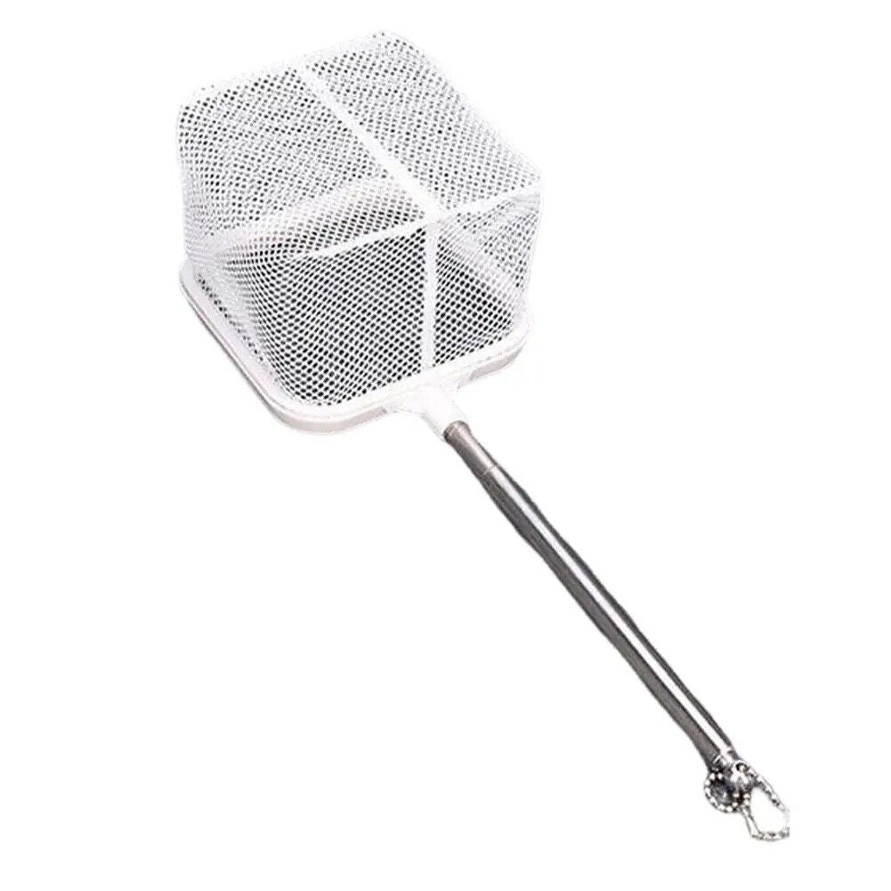 Aquarium Square Fishing Net Extendable Long Handle With Suction Cup Fishing Gear